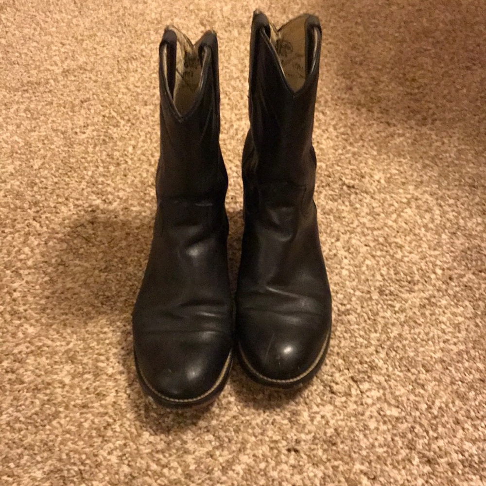 Justin mid calf cowboy boots